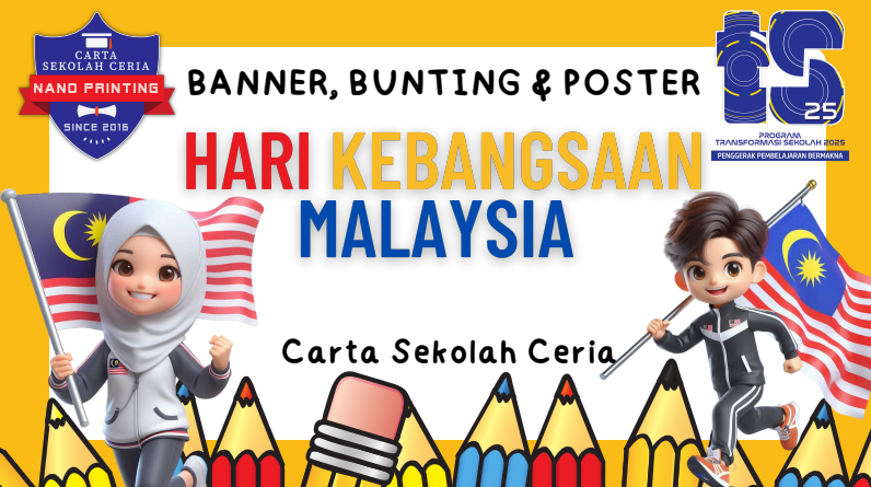 Katalog Poster, Bunting dan Banner Merdeka dan Hari Malaysia 2024